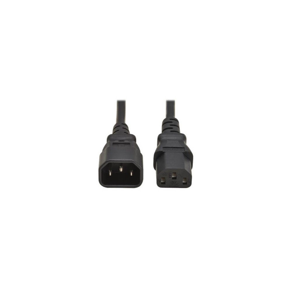Cordon d'alimentation C13 vers C14 10A 1M Noir