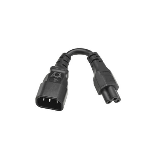 Cordon d'alimentation C14 vers C5 2,5A 0,15M
