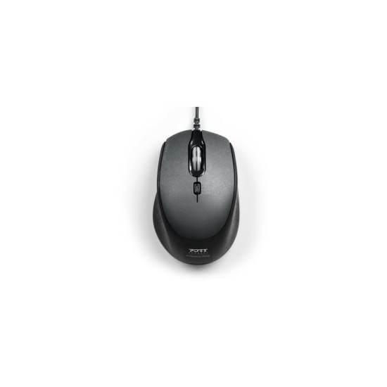 Souris filaire Office Silent Pro noir USB A&C bulk