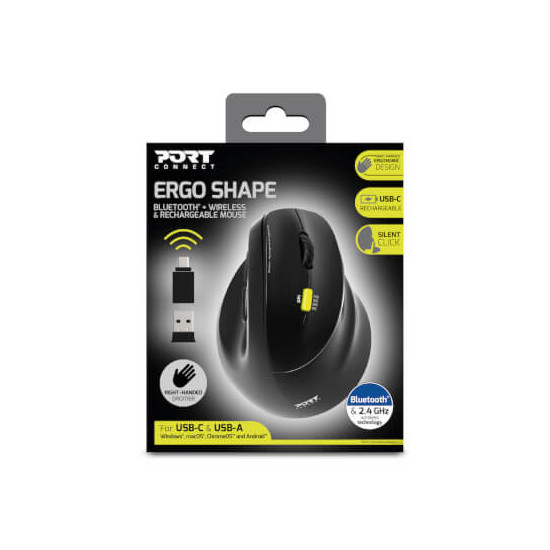 Souris Bluetooth & 2,4G rechargeable ergo droitier