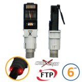 Cordon réseau RJ45 Patchsee croisé Cat 6 FTP 4.9m