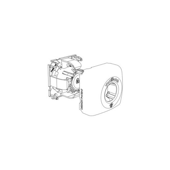 WallPATCH mural U-FTP Cat 6A, 3,96m blanc