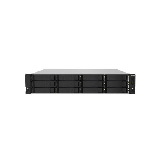 QNAP TS-1232PXU-RP-4G 12-Bay NAS AL324 TS-1232PXU-RP-4G 12-Bay rackmount NAS AL324 4Go DDR4 UDIMM RAM SATA 6Gb/s 2x 10GbE SFP+ 2
