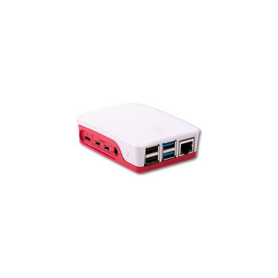 Boitier Blanc/Rouge pour Raspberry PI 4 B