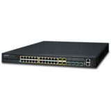 Switch 19" L3 24 ports Giga PoE at 370W 4xSFP+