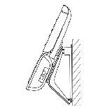 Support mural pour D86x