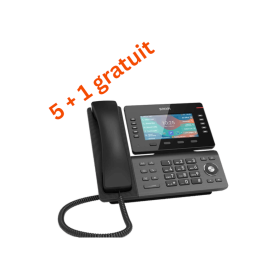 Téléphone de bureau noir Snom D865 - 244,15€