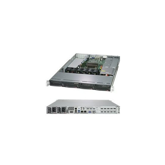 Serveur 1U Socket 1151v2 4 HHD SATA 500w redond.