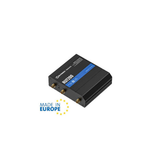 Routeur 4G LTE - Teltonika - RUT200 - 2 x RJ45 10/100 Mbps - Antennes SMA - Compact industriel