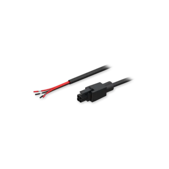 Power cable with 4-way open wire