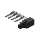 4-PIN plug with contact terminals