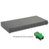 Tiroir optique 19" 12 FO SC-APC/SC-APC simplex mon