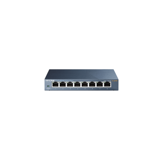 Switch 8 ports Gigabit métallique