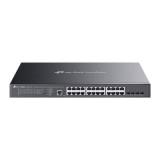Switch 19" 24 ports Giga POE (500W) et 4 SFP+ 10G