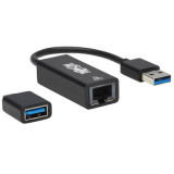 Adaptateur USB 3.2 type A/C vers réseau RJ45 Giga