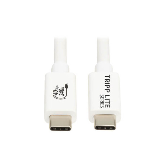 Câble vidéo USB-C 8K 60Hz - PD 240W - Blanc - 1m