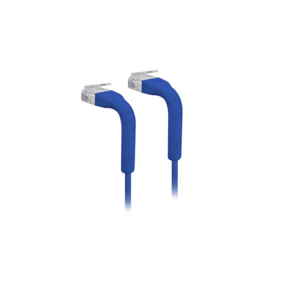 Cordon RJ45 formable 10cm ultra fin Cat6 bleu