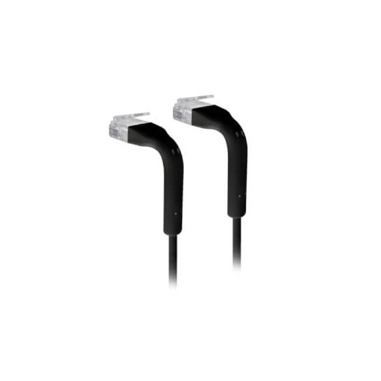 Cordon RJ45 formable 10cm ultra fin Cat6 noir