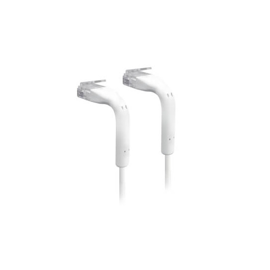 Cordon RJ45 formable 10cm ultra fin Cat6 blanc