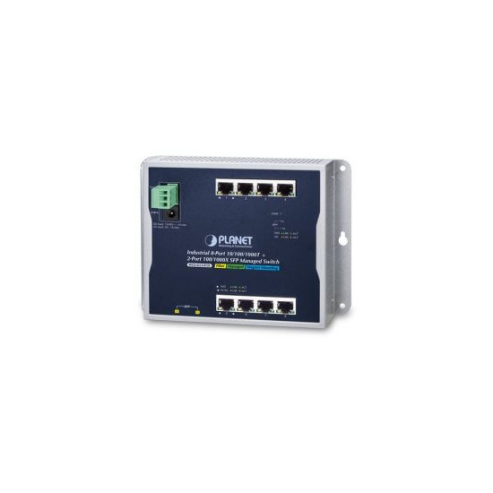 Switch mural L2 8 ports Giga 2xSFP