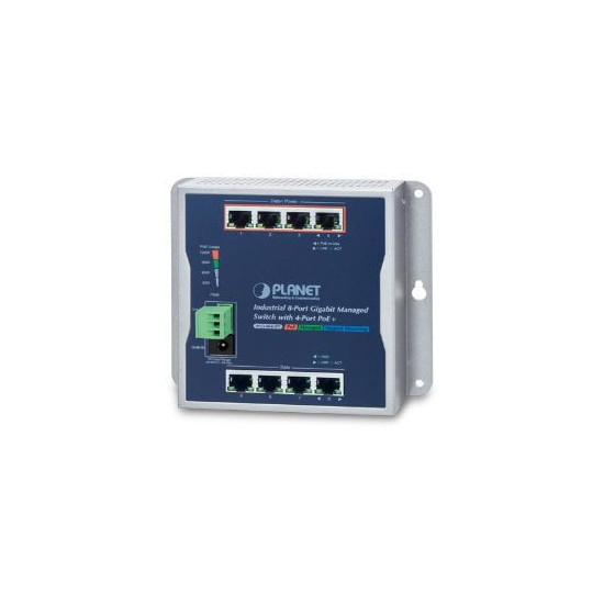 Switch mural 8 ports Giga PoE at 144W