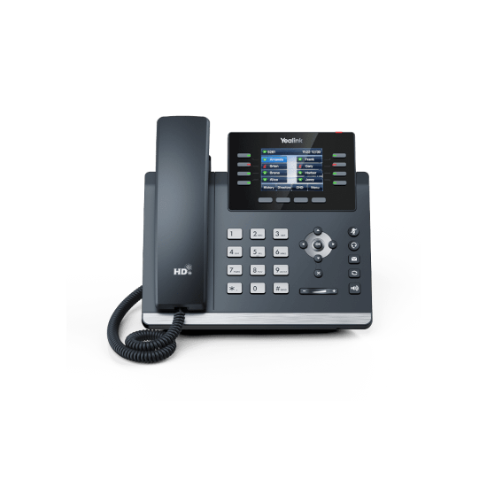 Téléphone IP Yealink SIP-T44W Gris - 8 Lignes LCD