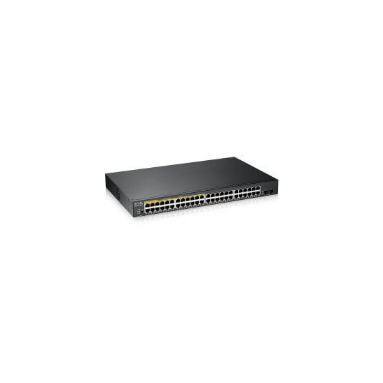 GS1900 Series GS1900-48HPv2 - Commutateur - intelligent - 48 x 10/100/1000 (24 PoE+) + 2 x Gigabit SFP (liaison montante) - Mont