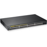 GS1900 Series GS1900-48HPv2 - Commutateur - intelligent - 48 x 10/100/1000 (24 PoE+) + 2 x Gigabit SFP (liaison montante) - Mont
