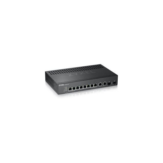 GS2220-10 - Commutateur - Géré - 8 x 10/100/1000 + 2 x SFP Gigabit combiné - Montable sur rack, fixation murale
