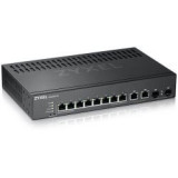GS2220-10 - Commutateur - Géré - 8 x 10/100/1000 + 2 x SFP Gigabit combiné - Montable sur rack, fixation murale