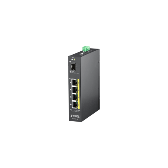 Zyxel RGS100-5P Non-géré L2 Gigabit Ethernet (10/100/1000) Connexion Ethernet, supportant l'alimentation via ce port (PoE) Noir 