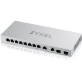 XGS1010-12 - V2 - commutateur - Géré - 8 x 10/100/1000 + 2 x 100/1000/2.5G + 2 x 1 gigabit/10 gigabit SFP+ (liaison montante) - 