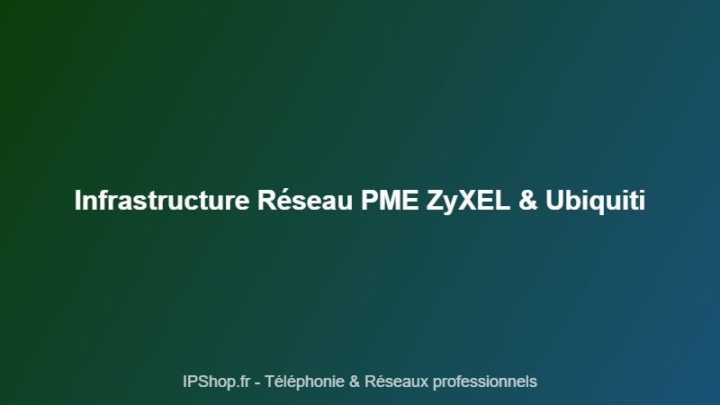 Construire l'infrastructure réseau de votre PME : switchs ZyXEL et Wi-Fi Ubiquiti